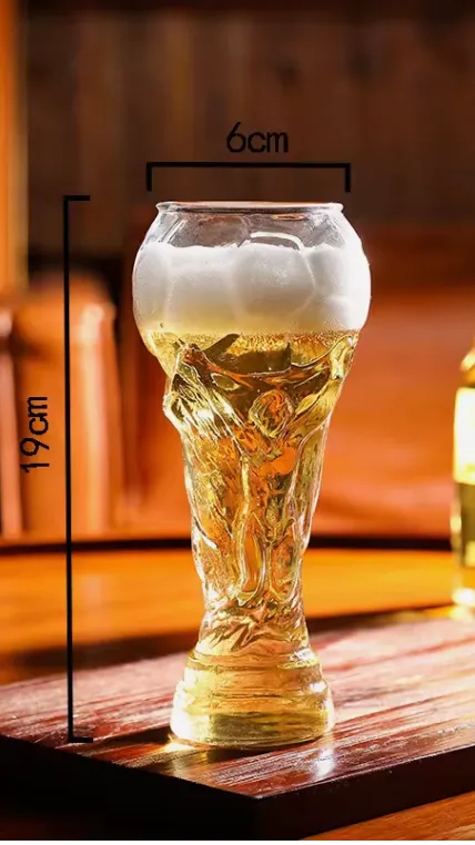 World Cup glass with beer